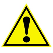 ШН-11079 Наклейки. Предупреждающий знак. Внимание! (96х95мм)