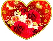 ВА-8090 Валентинка-сердечко большая 