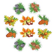 *КМ-17564 Комплект украшений на скотче. Ветки деревьев (10 шт.: 5 видов по 2 шт.)